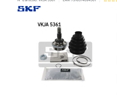 Kit giunti semiasse - giunti, skf