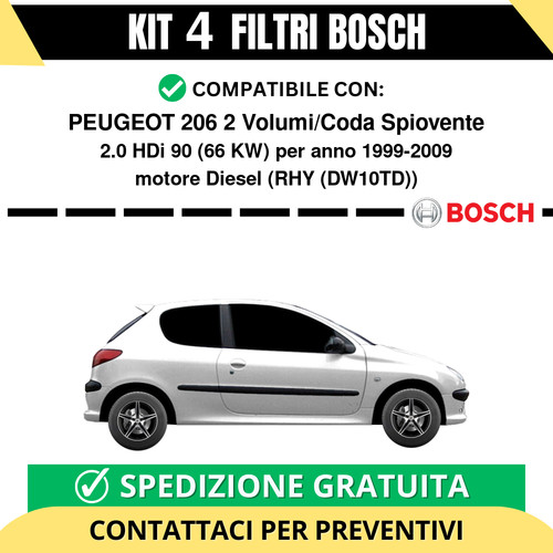 Kit bosch filtri tagliando - bosch,