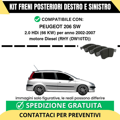 Pastiglie freno posteriori - pastiglie,